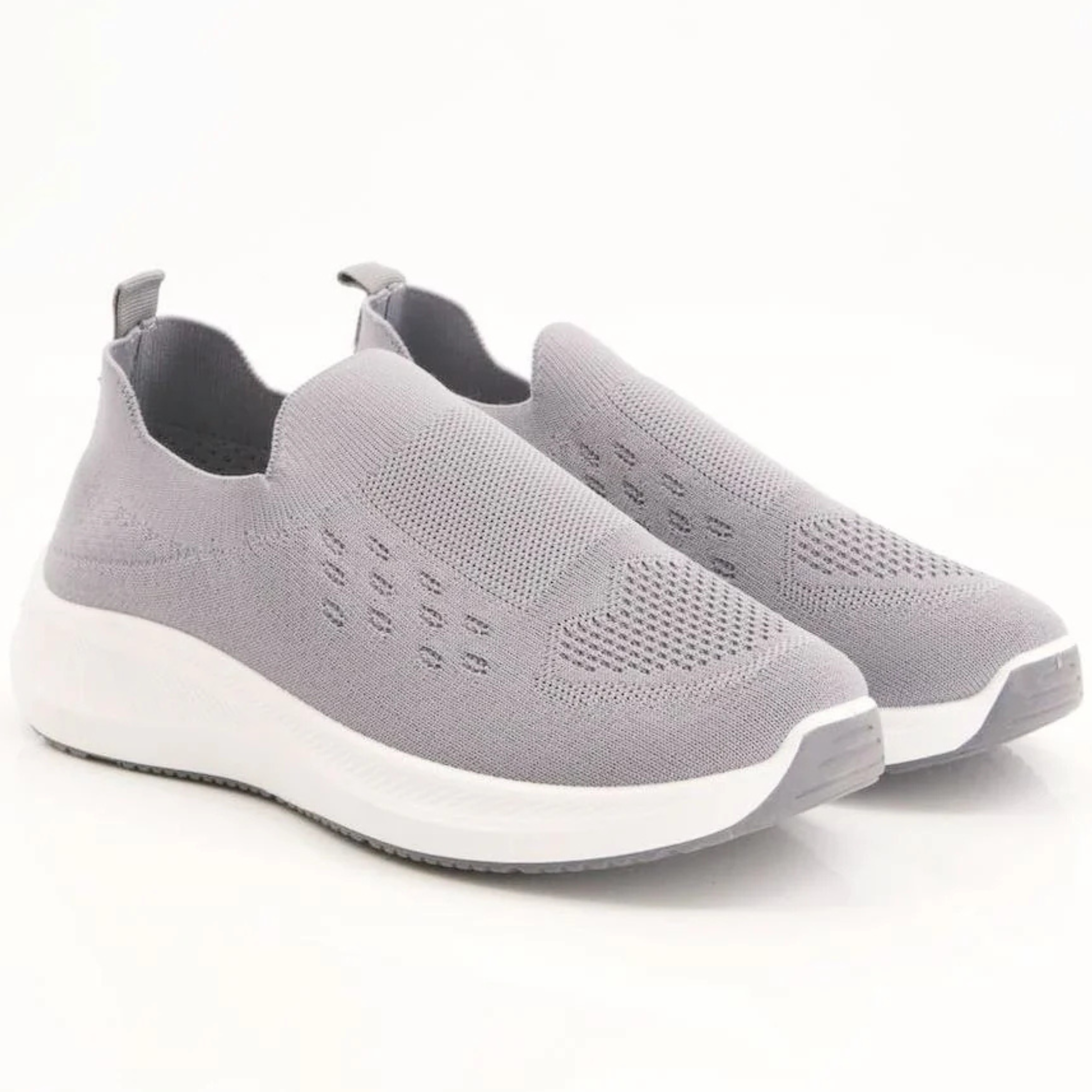 Grey Slip-On Shoes for Women